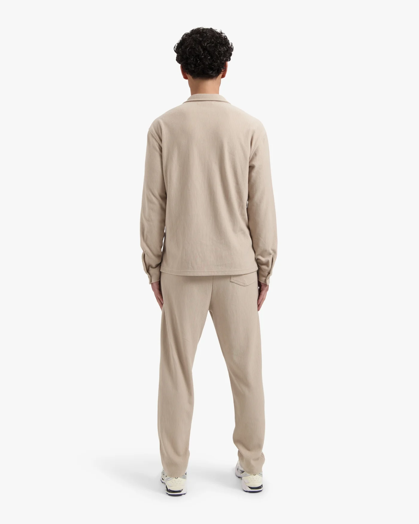 CROYEZ RIBBED STRAIGHT LEG PANTS | SAND - Image 6