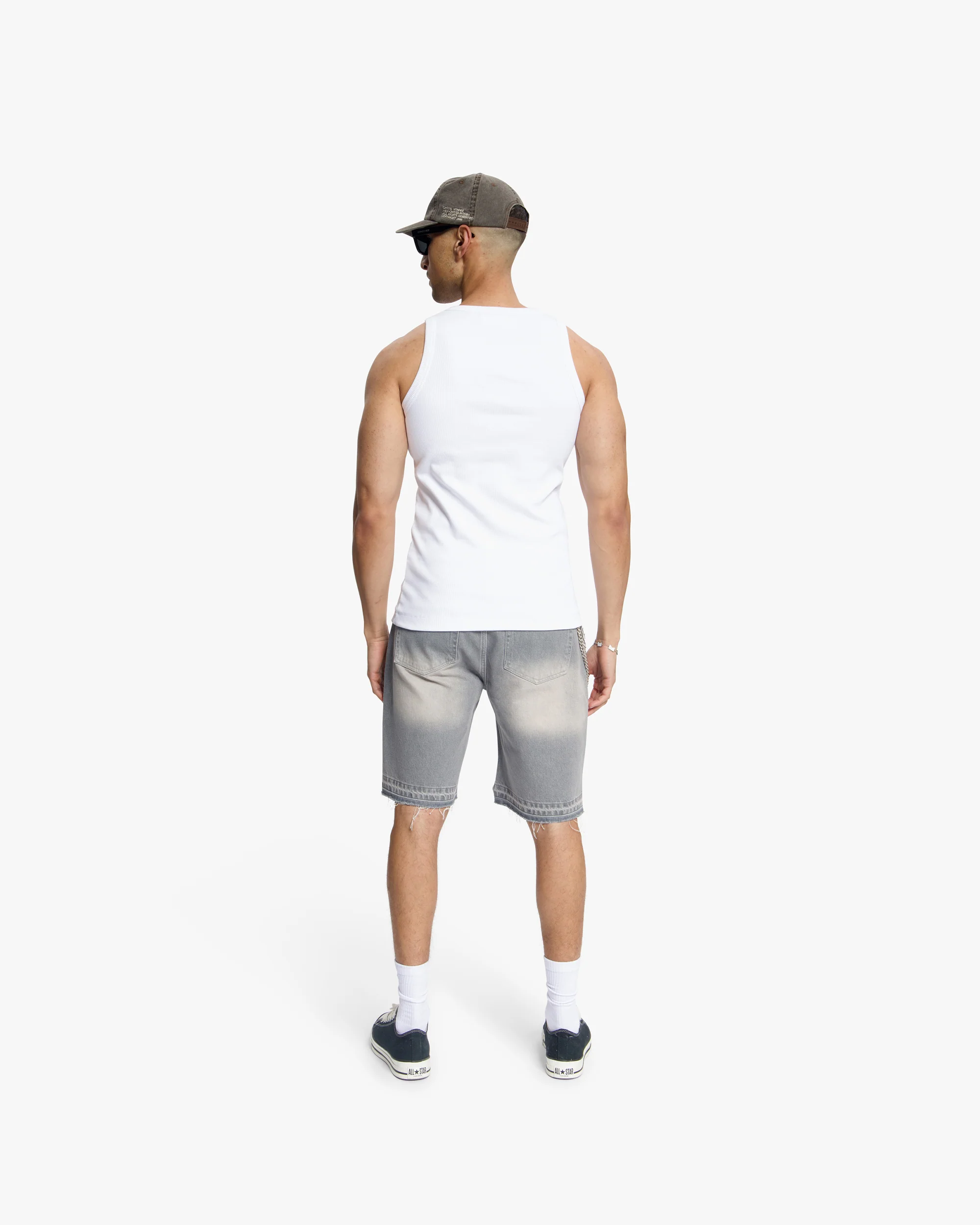 Croyez Ribbed Tank Top | White - Image 6