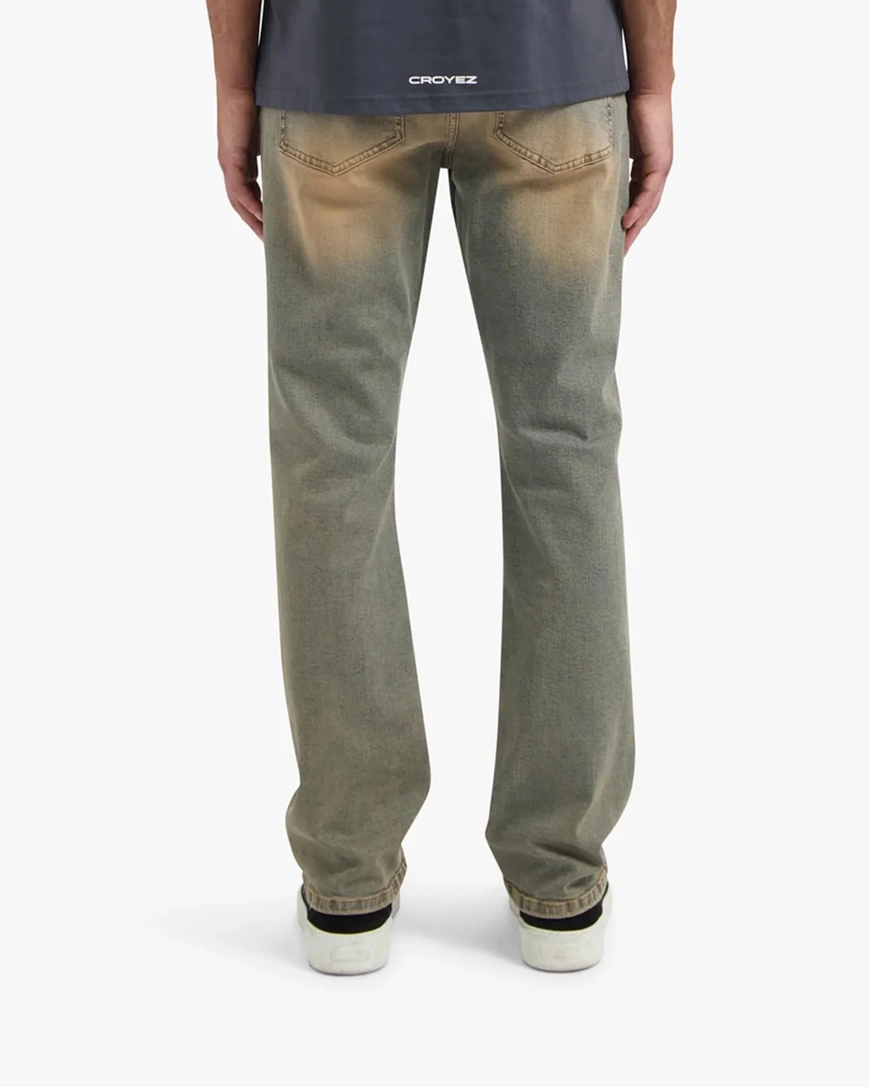 CROYEZ SAND WASHED STRAIGHT LEG DENIM | LIGHT BLUE - Image 4