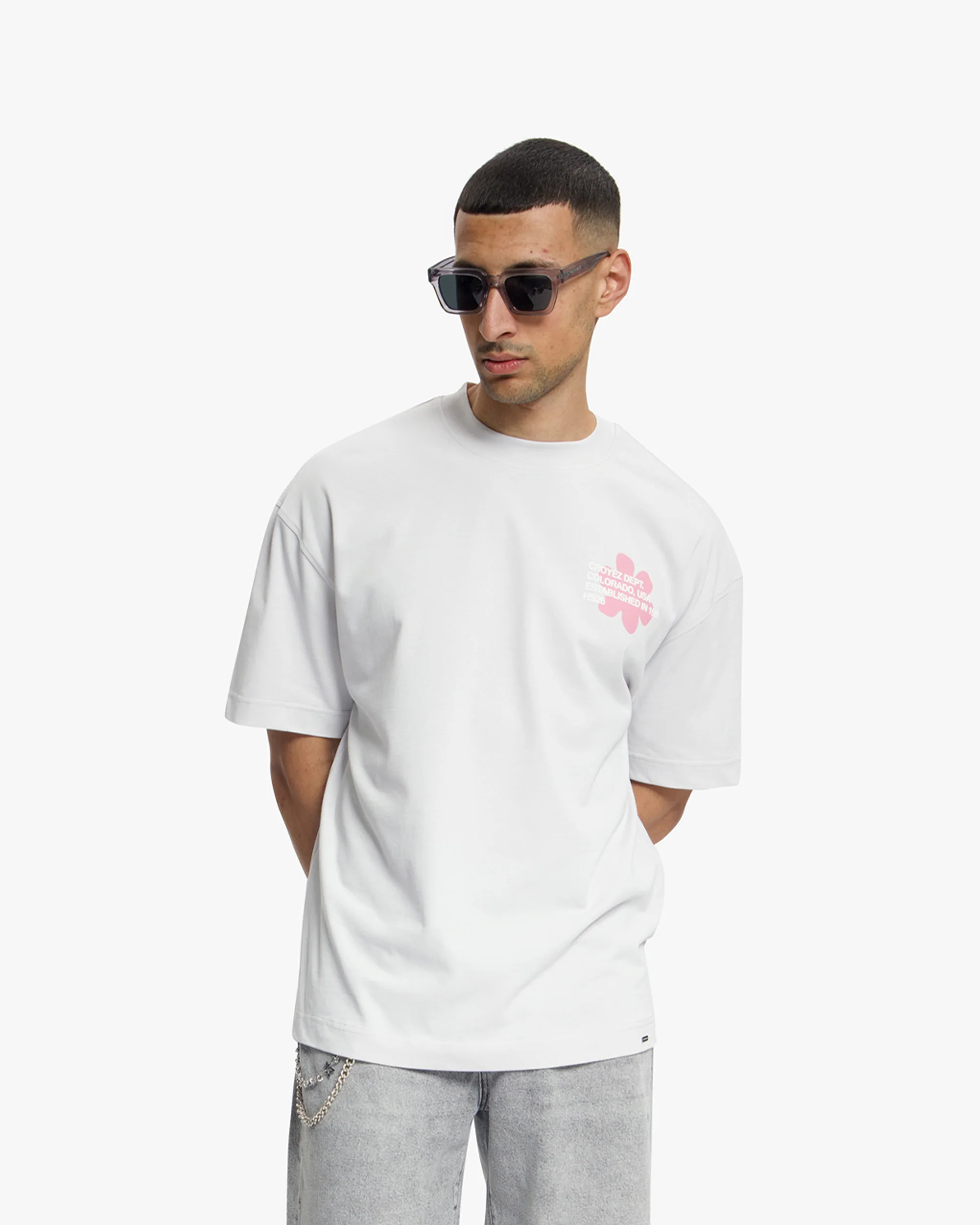 Croyez Silhouette T-Shirt | Light Grey - Image 3
