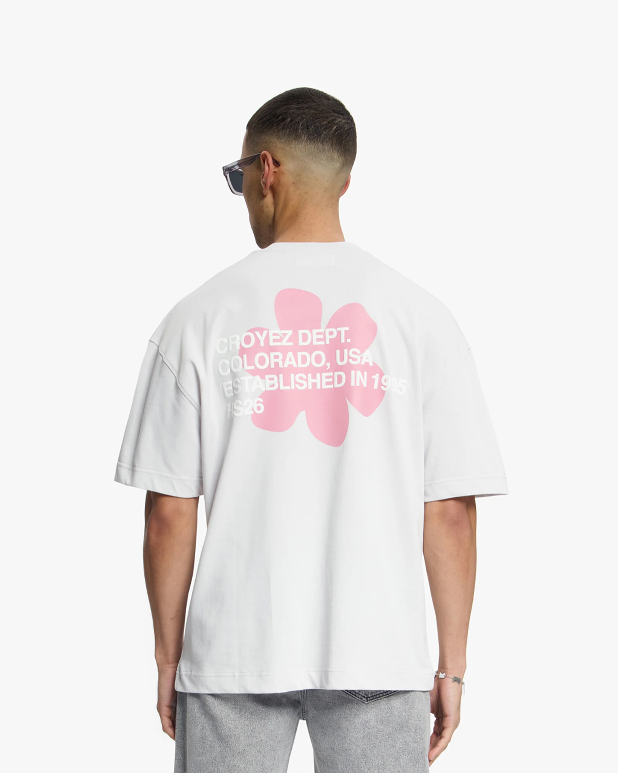 Croyez Silhouette T-Shirt | Light Grey - Image 4