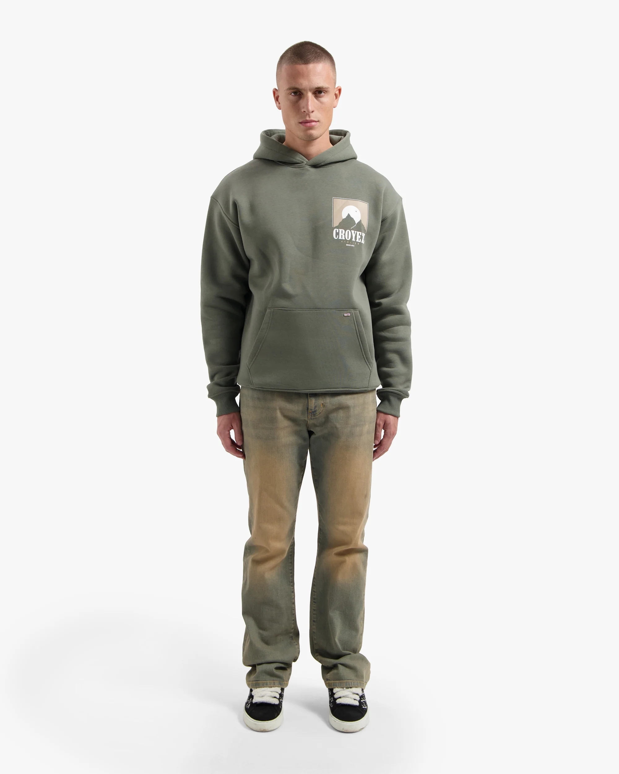 CROYEZ SLOPES HOODIE | DUSTY OLIVE - Image 5