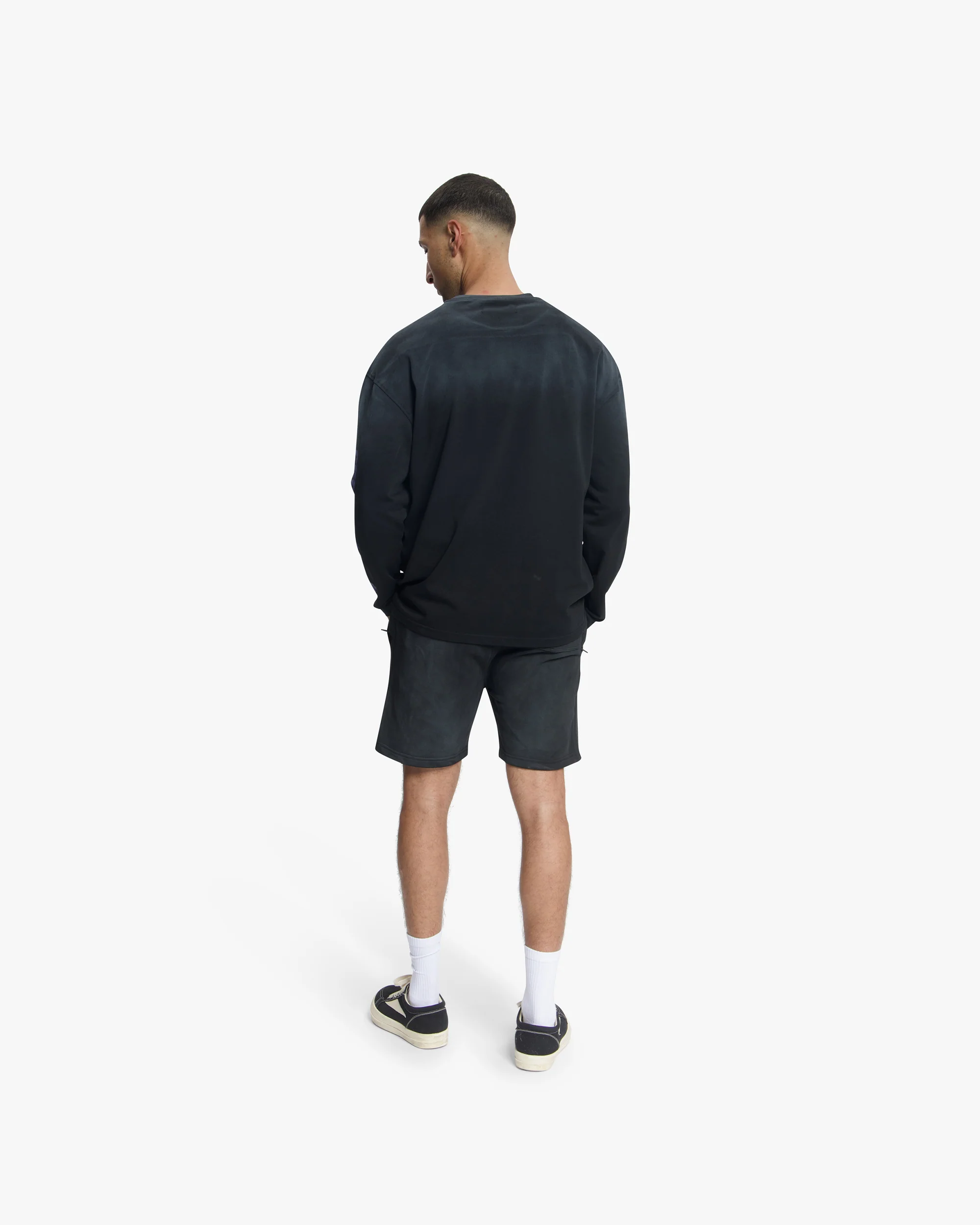 Croyez Sprayed Atelier Longsleeve | Black - Image 6