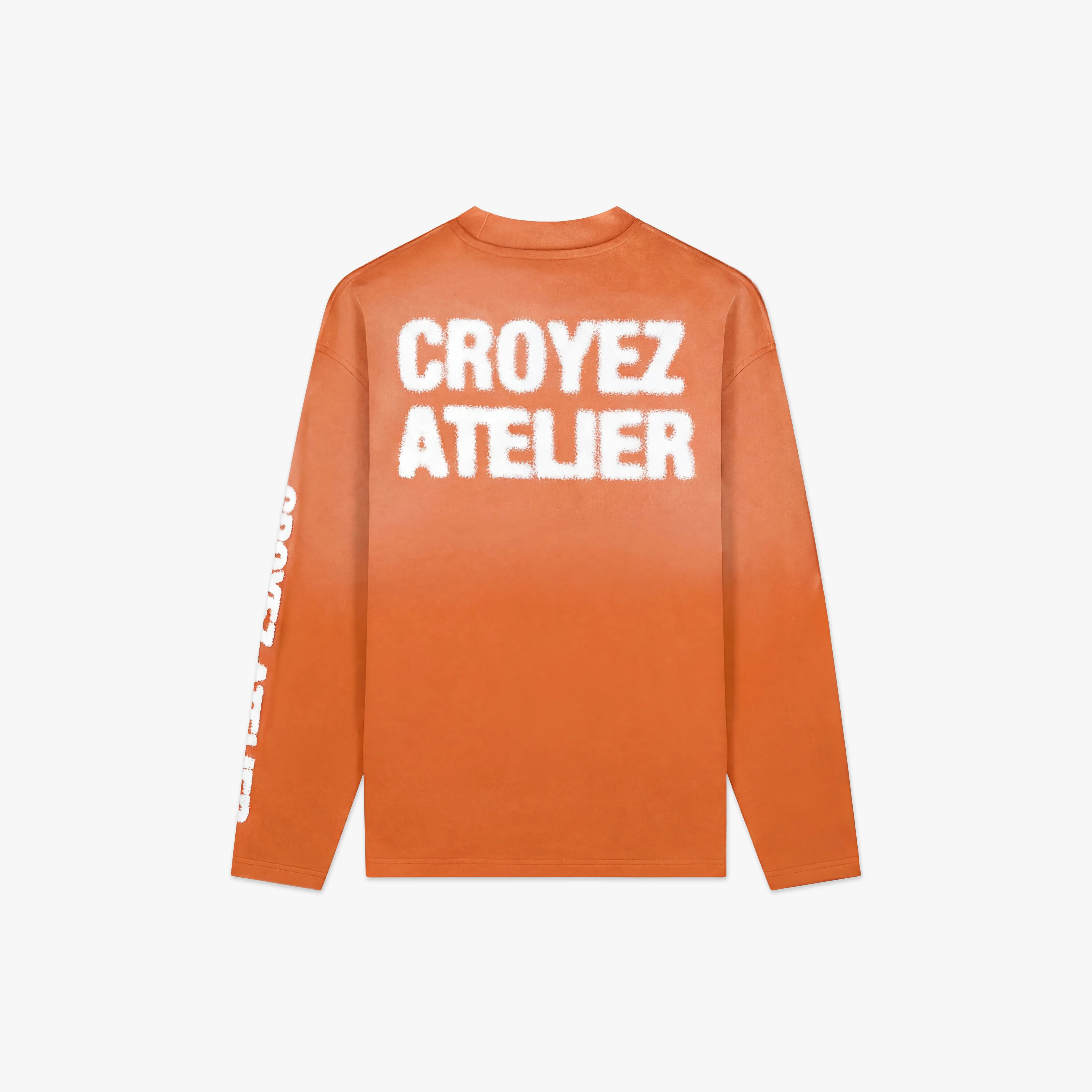 Croyez Sprayed Atelier Longsleeve | Orange - Image 2