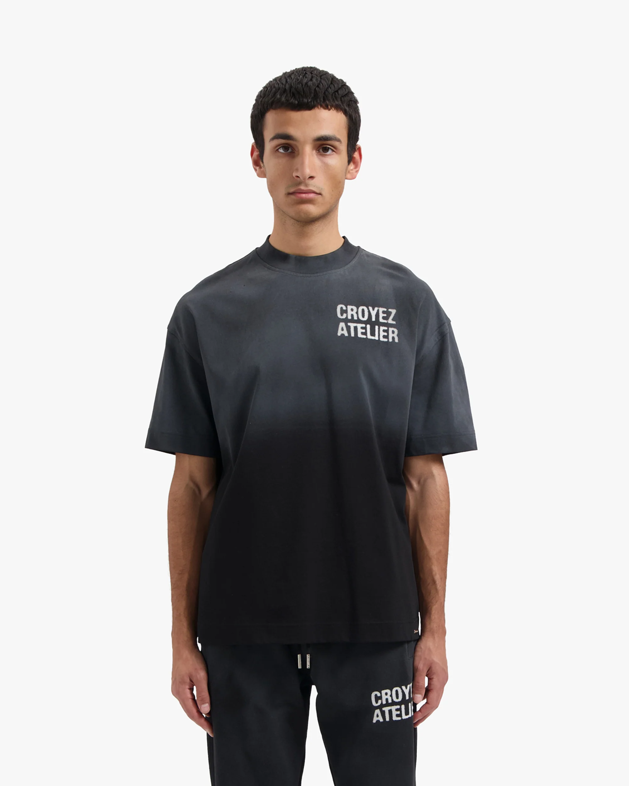 CROYEZ SPRAYED ATELIER T-SHIRT | BLACK - Image 3