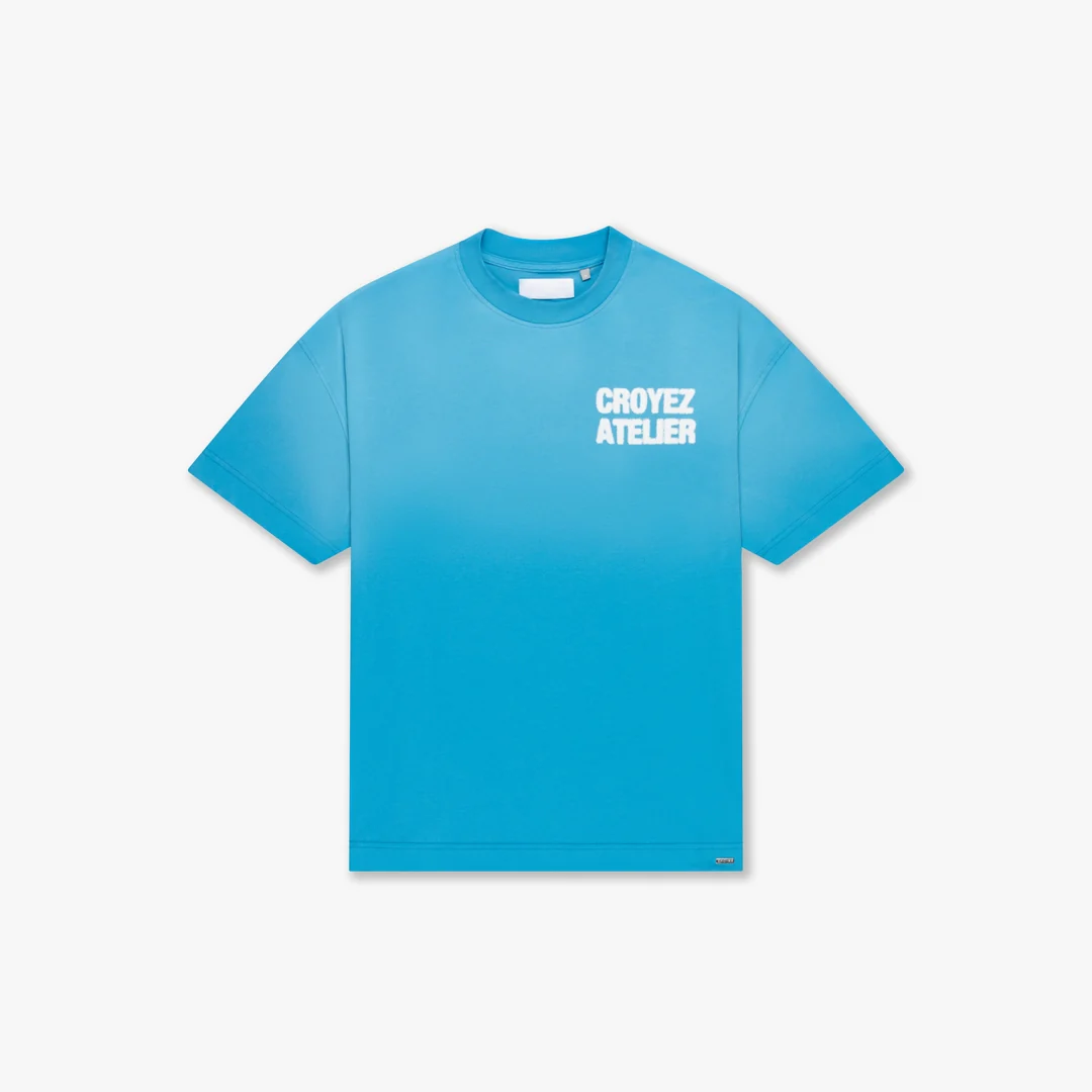 CROYEZ SPRAYED ATELIER T-SHIRT | BLUE