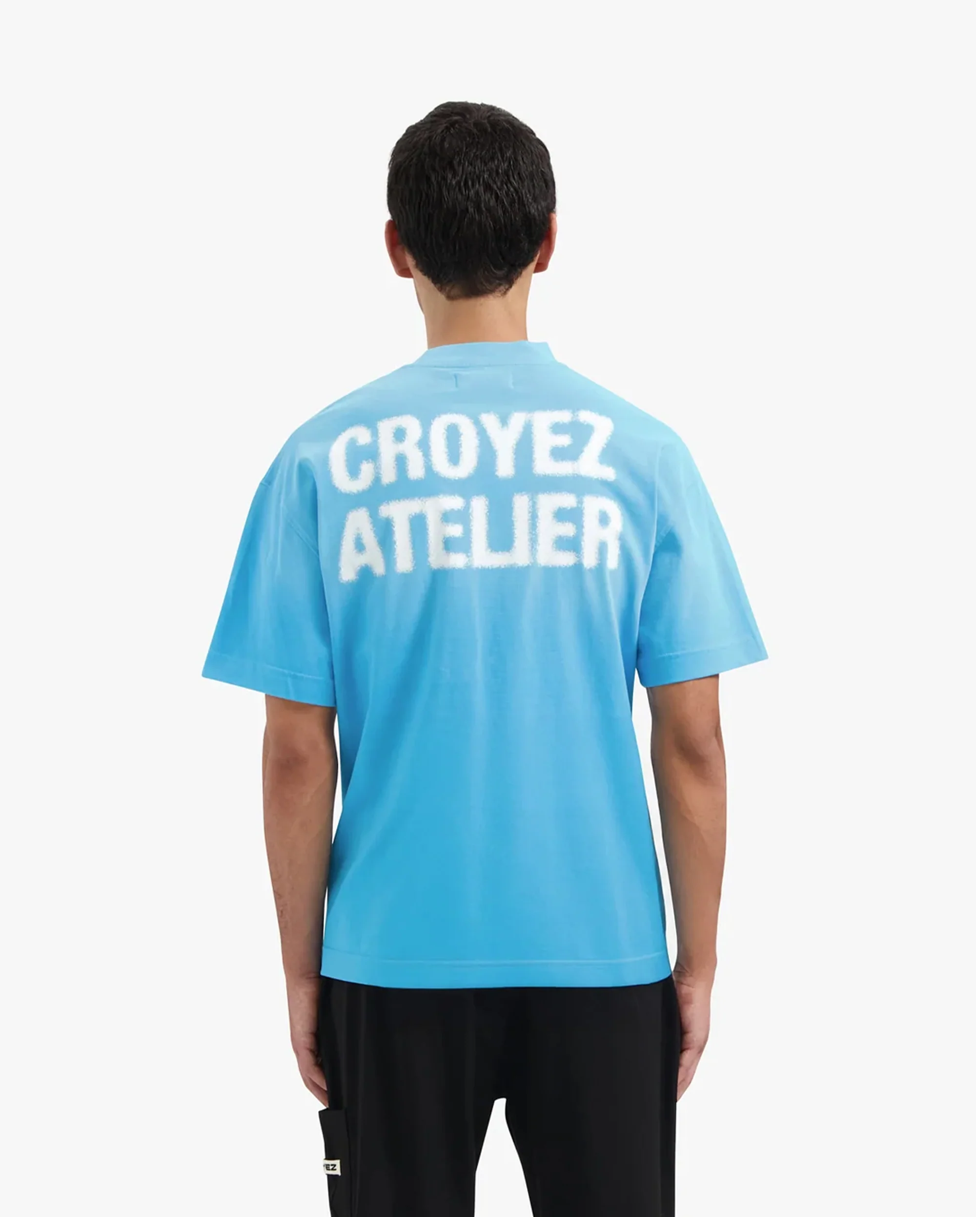 CROYEZ SPRAYED ATELIER T-SHIRT | BLUE - Image 4