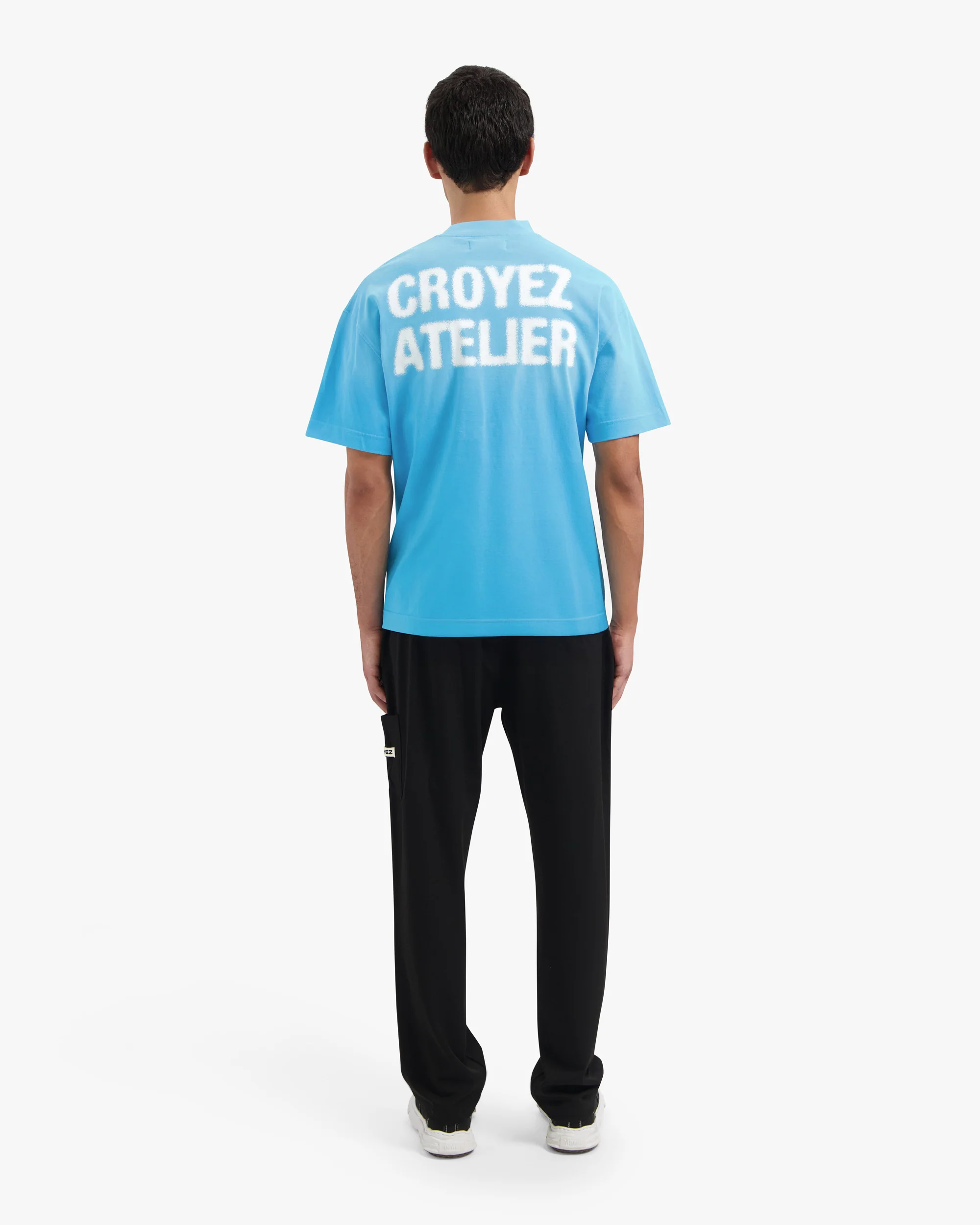 CROYEZ SPRAYED ATELIER T-SHIRT | BLUE - Image 6