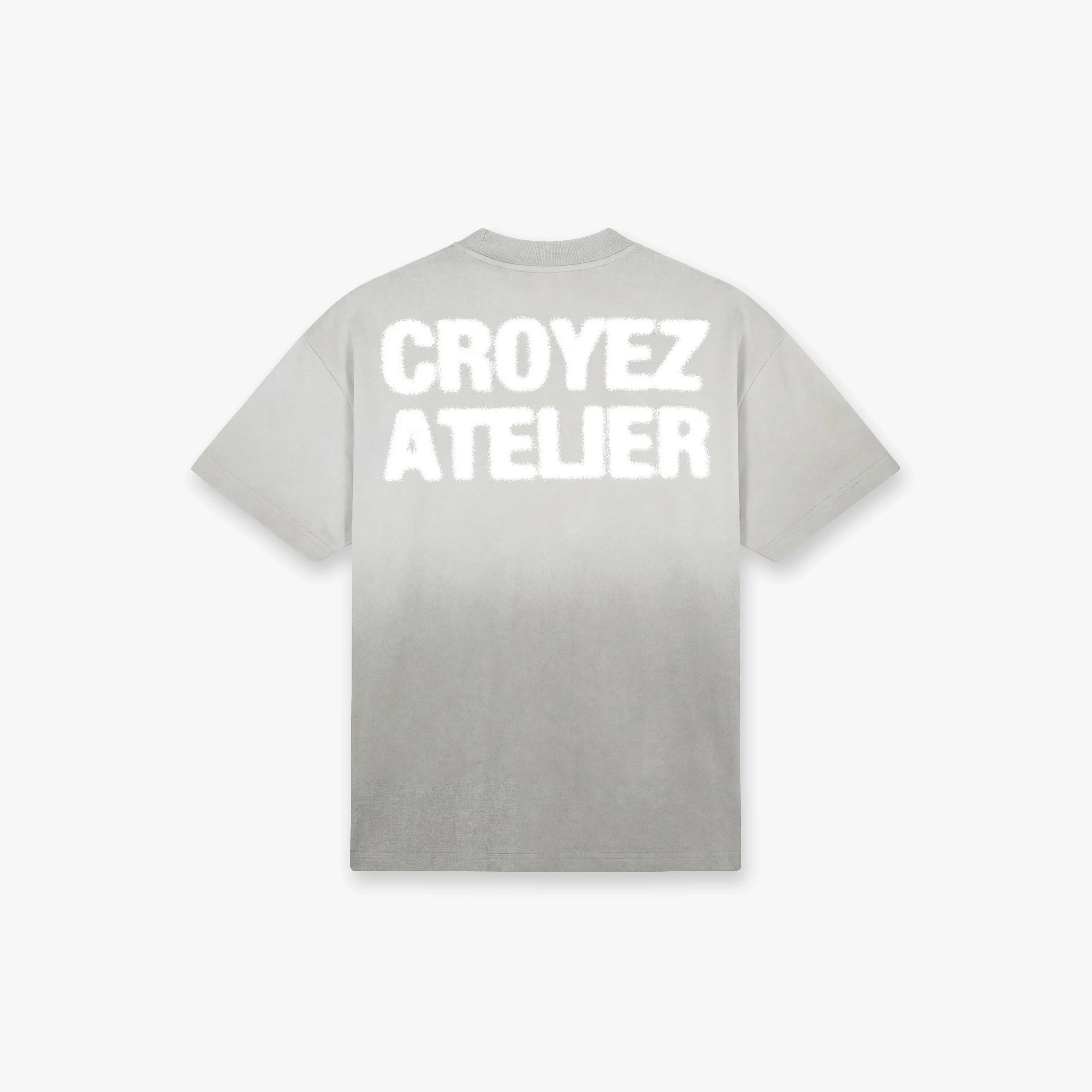 Croyez Sprayed Atelier T-Shirt | Light Grey - Image 2