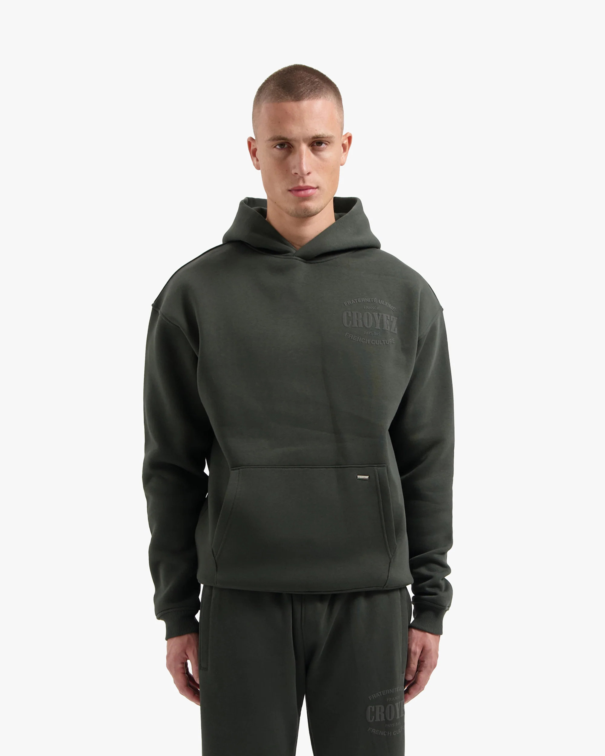 CROYEZ STAMP HOODIE | DARK GREEN - Image 3