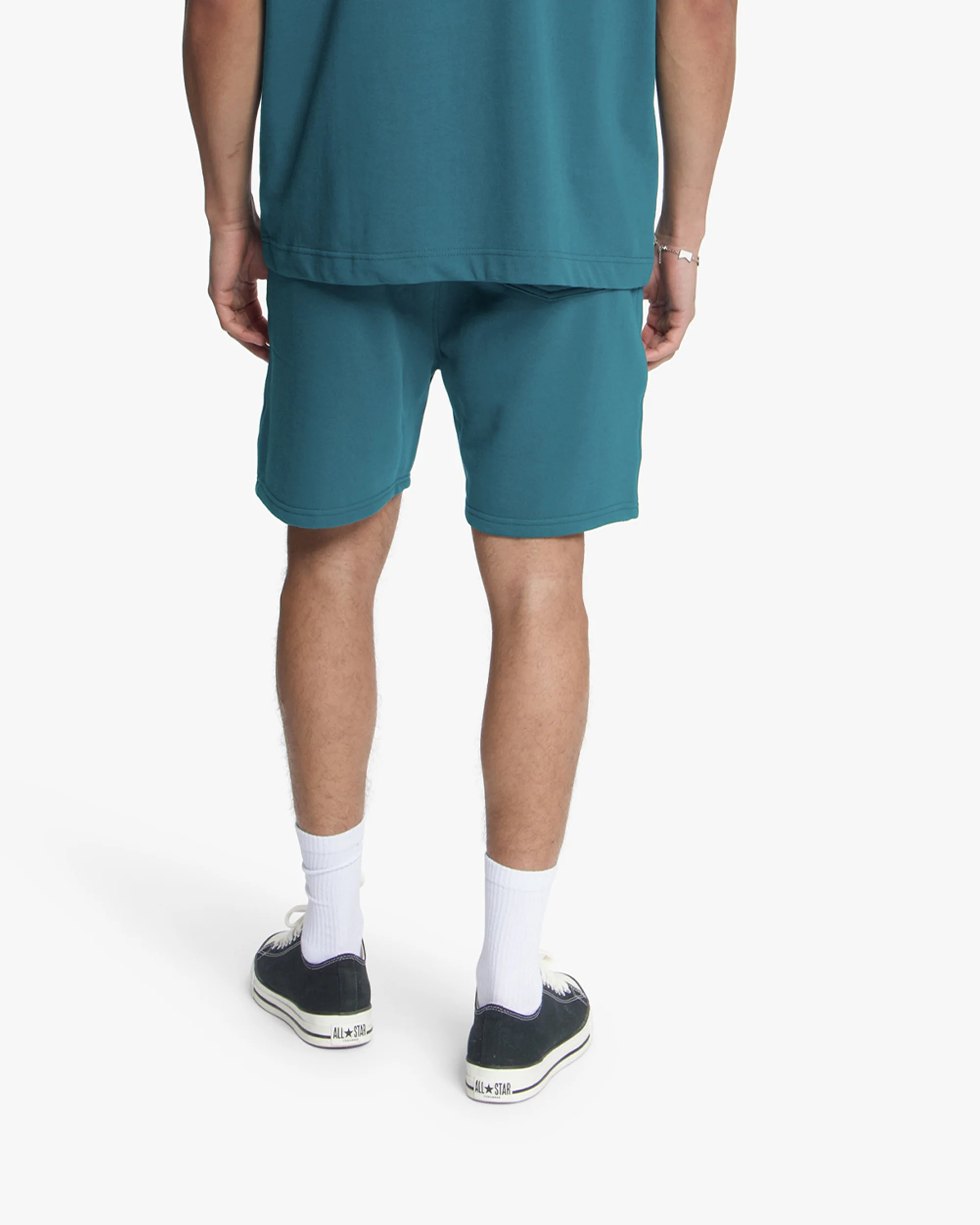 Croyez Stamp Shorts | Dark Teal - Image 4