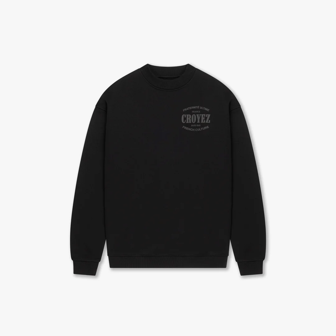 CROYEZ STAMP SWEATER | BLACK