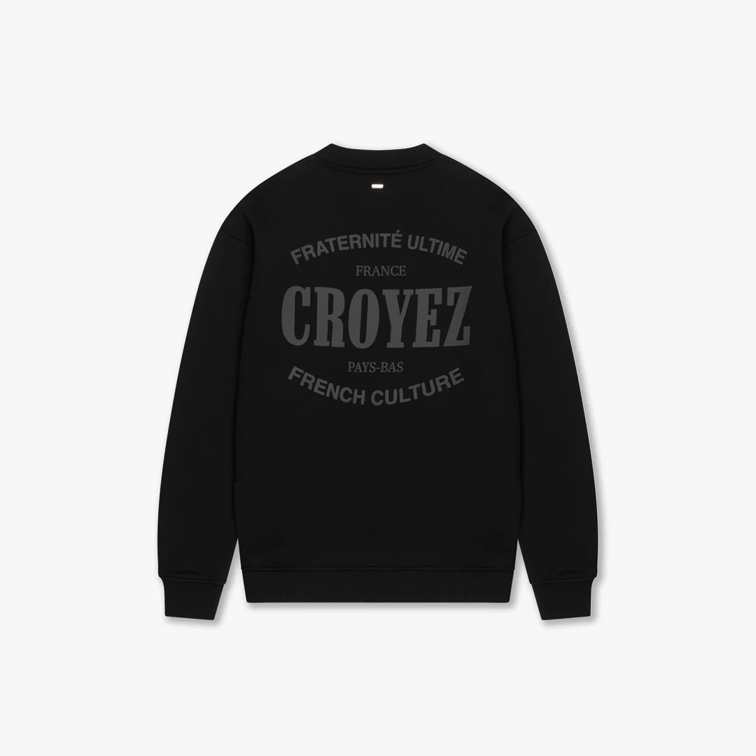 CROYEZ STAMP SWEATER | BLACK - Image 2