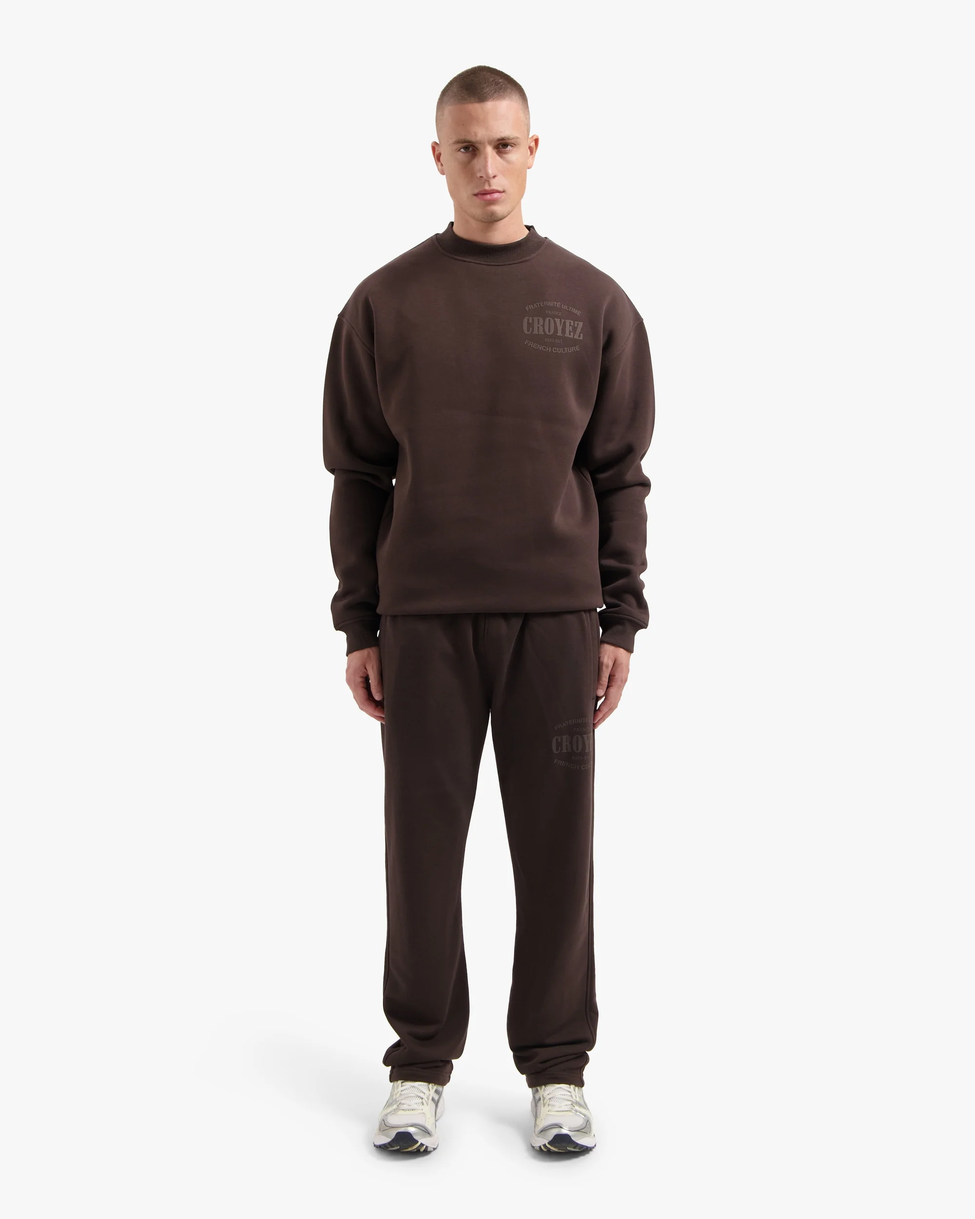 CROYEZ STAMP SWEATER | BROWN - Image 5