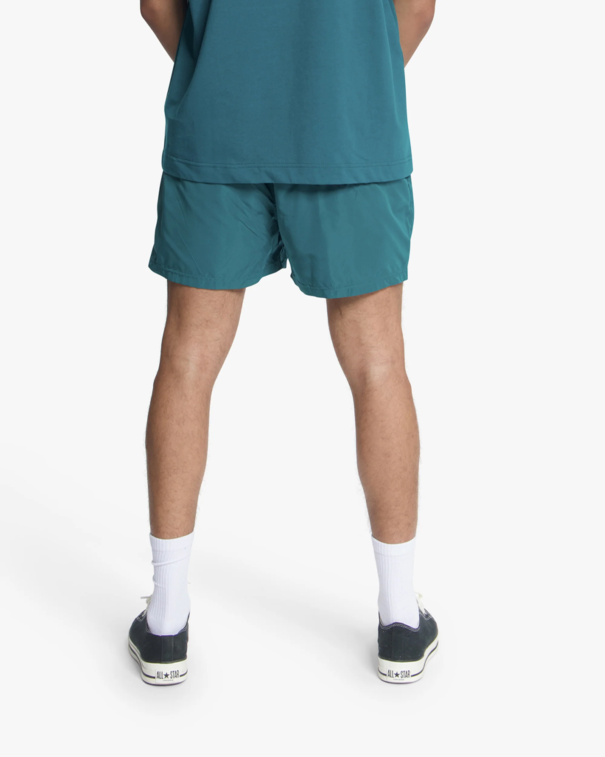 Croyez Stamp Swim Shorts | Dark Teal - Image 4