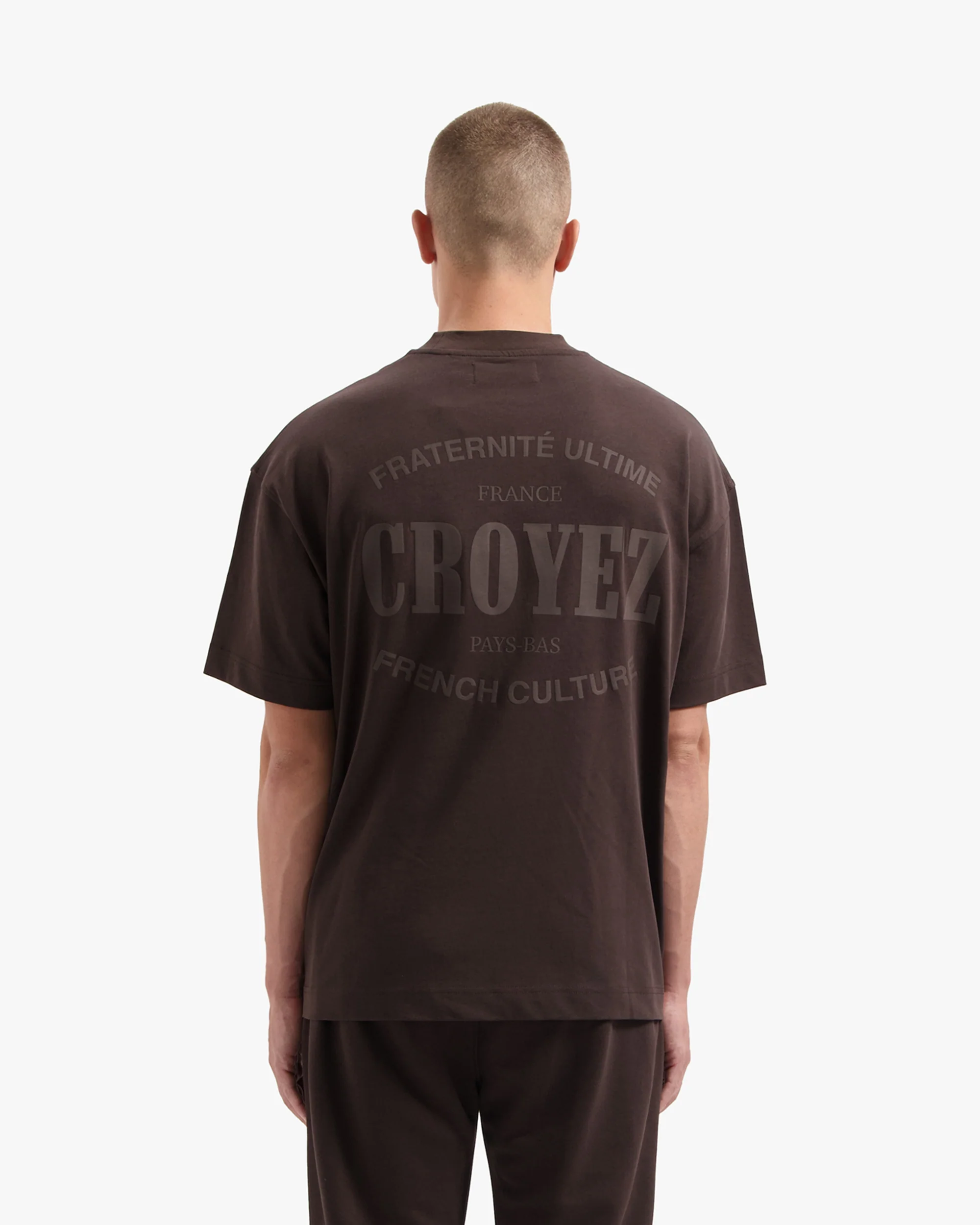 CROYEZ STAMP T-SHIRT | BROWN - Image 4