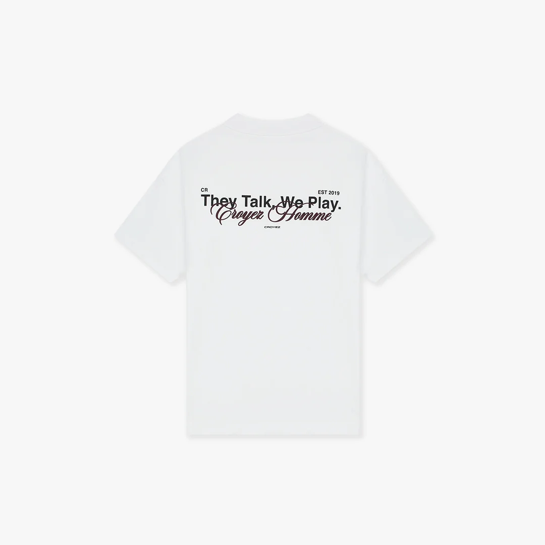 Croyez Talk And Play T-Shirt | White - Image 2