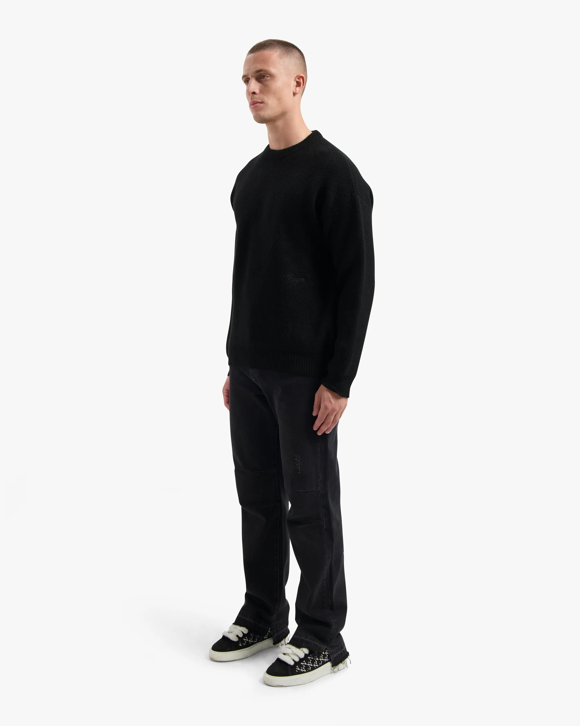 CROYEZ TOUJOURS KNIT SWEATER | BLACK - Image 7