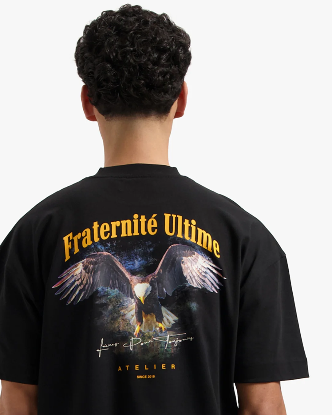 CROYEZ VINTAGE EAGLE T-SHIRT | BLACK/YELLOW - Image 6