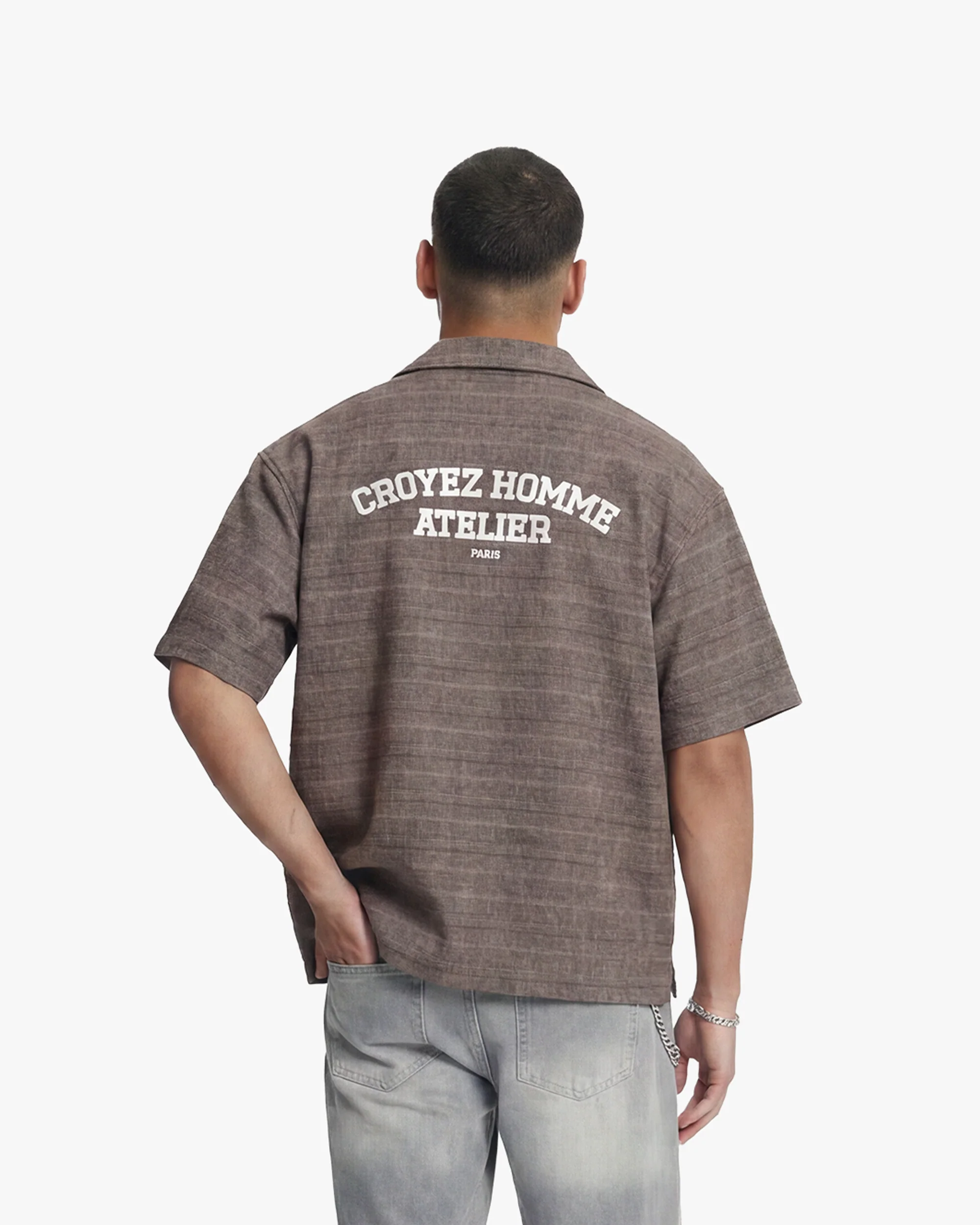 Croyez Vintage Flannel | Washed Brown - Image 4