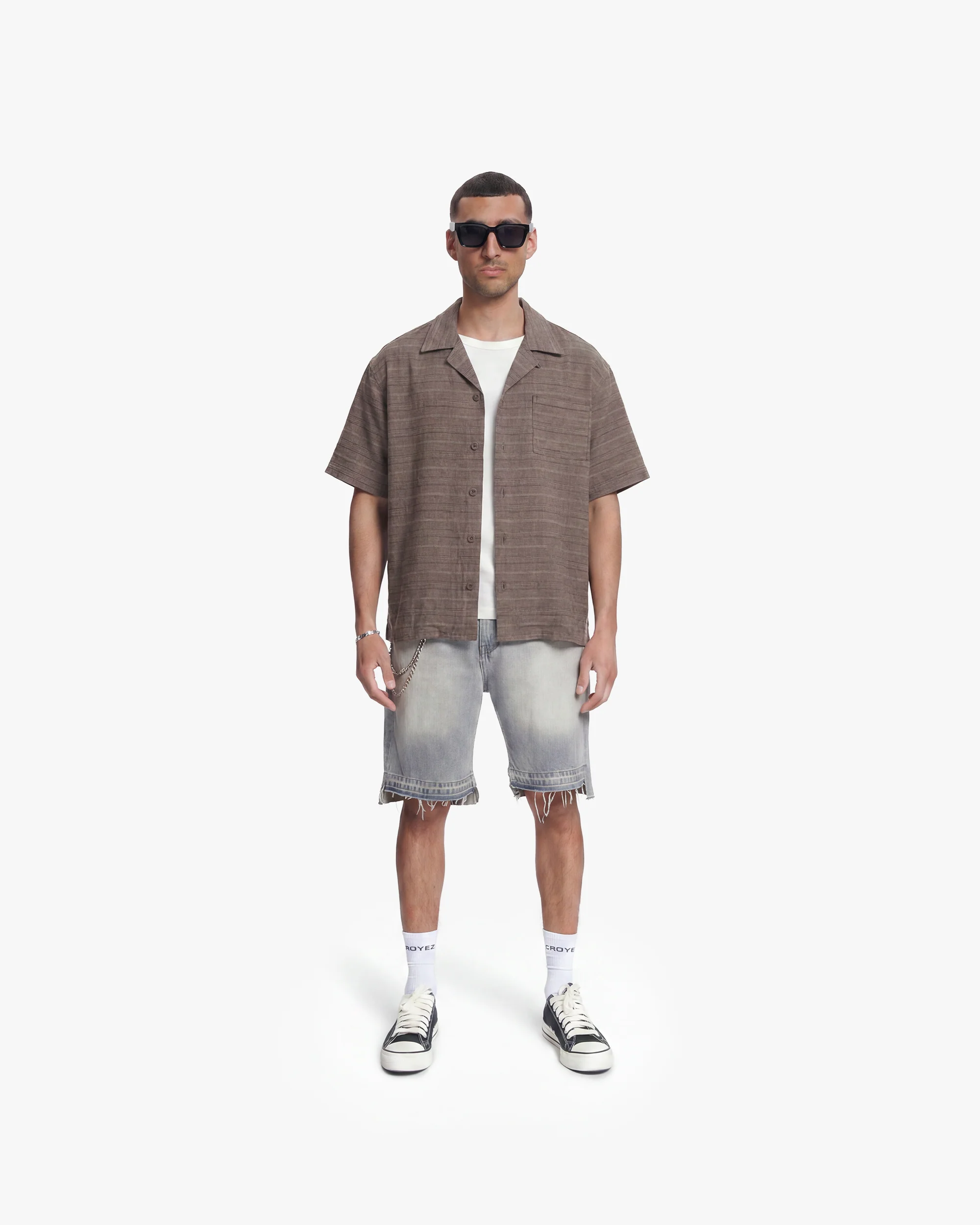 Croyez Vintage Flannel | Washed Brown - Image 5