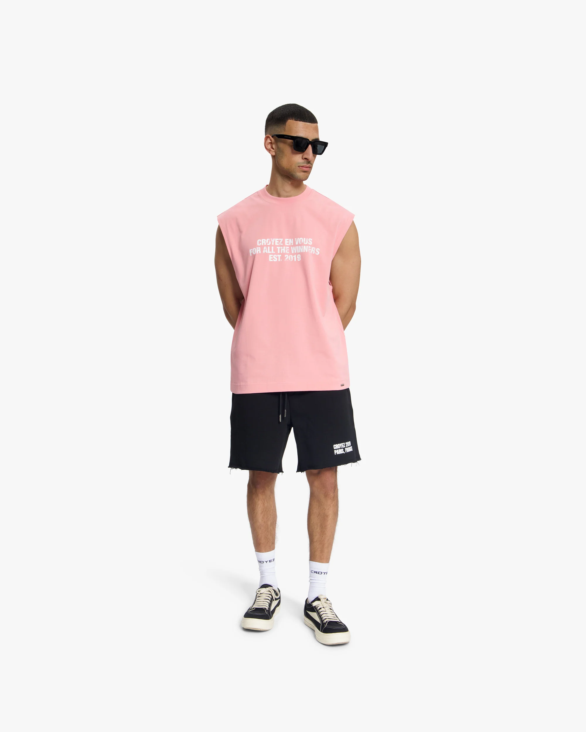 Croyez Winners Sleeveless T-Shirt | Pink - Image 6