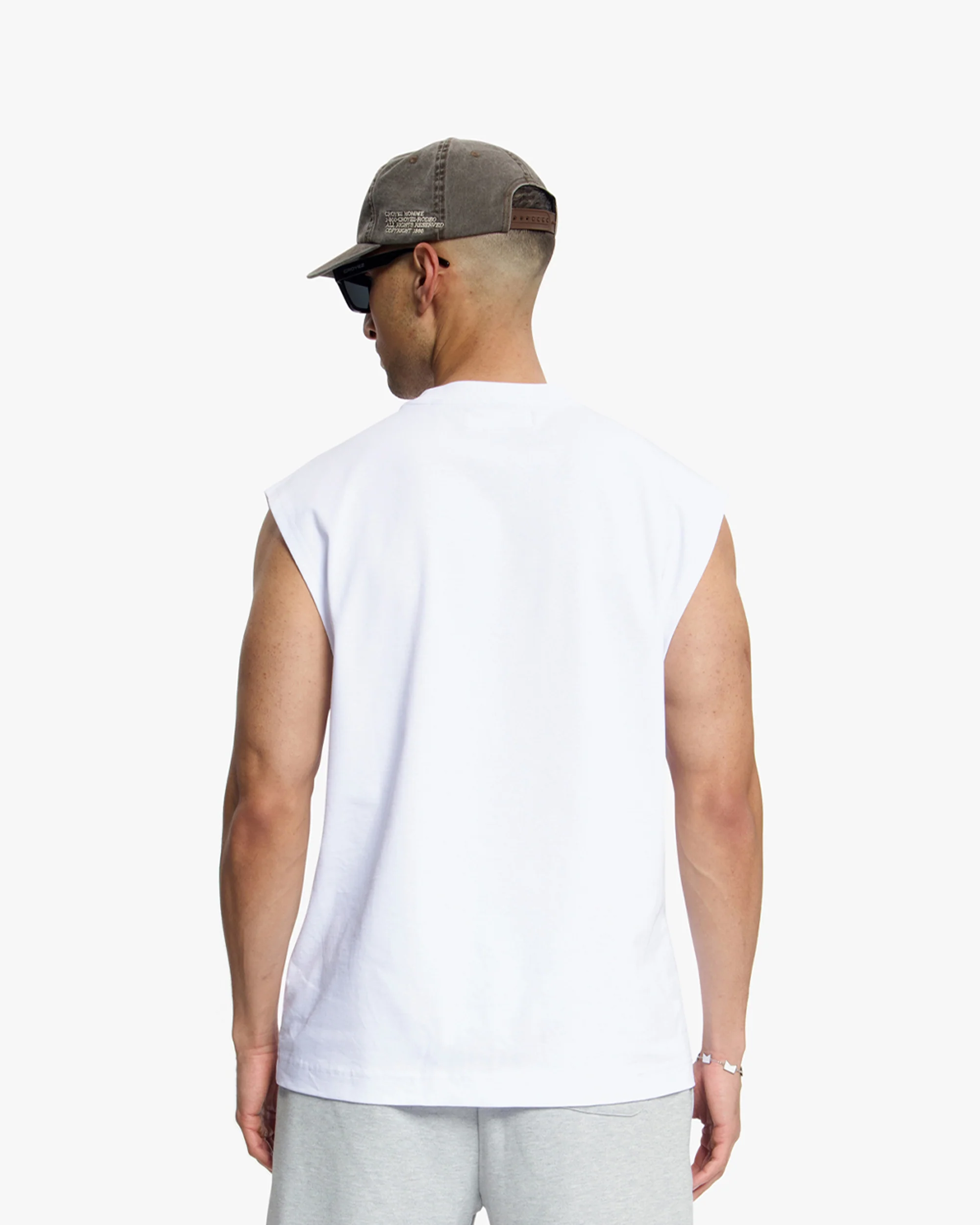 Croyez Winners Sleeveless T-Shirt | White - Image 5