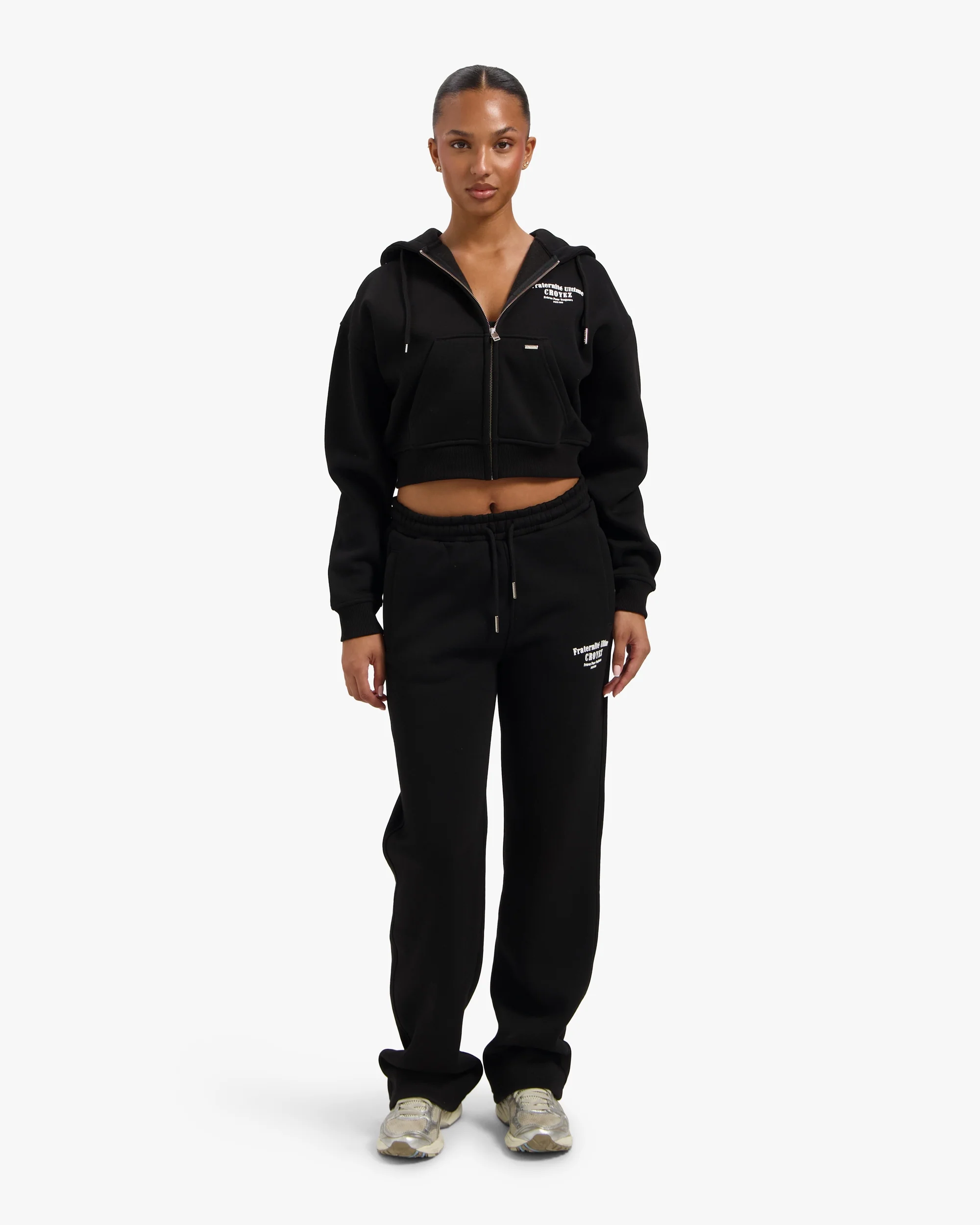 CROYEZ WOMEN FRATERNITÉ SWEATPANTS | BLACK - Image 3