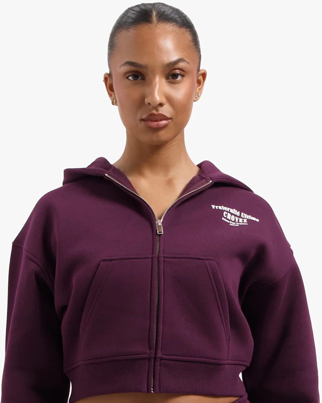 Croyez Women Fraternité Tracksuit | Burgundy - Image 4