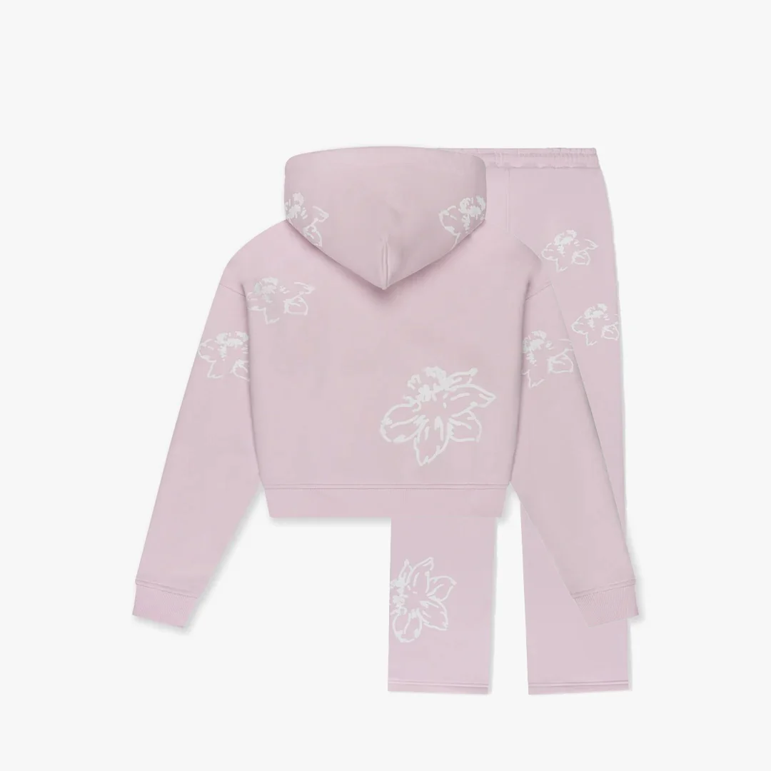 Croyez Women Initial Flower Tracksuit | Pink - Image 2