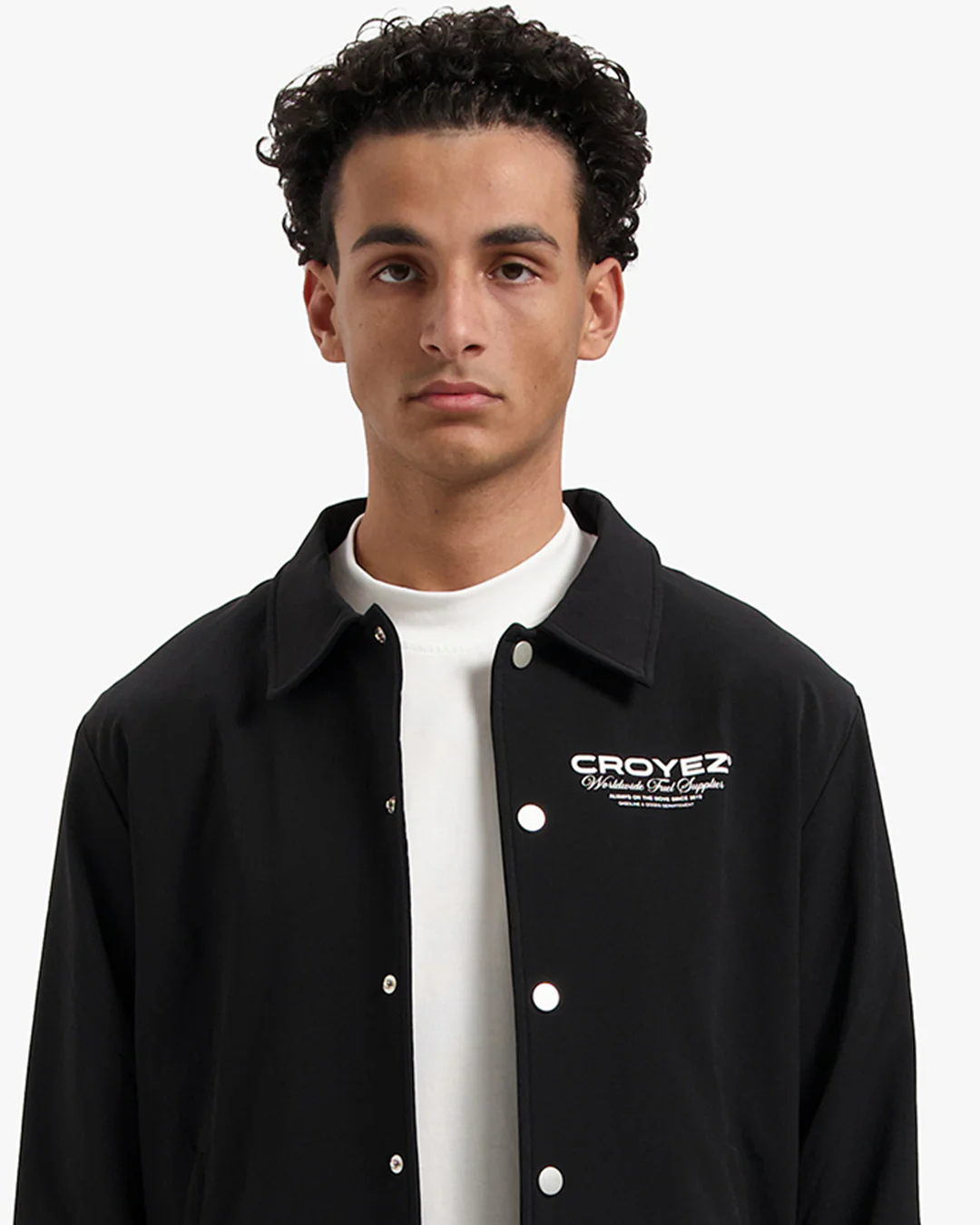 CROYEZ WORLDWIDE SUPPLIER COACH JACKET | BLACK - Image 4