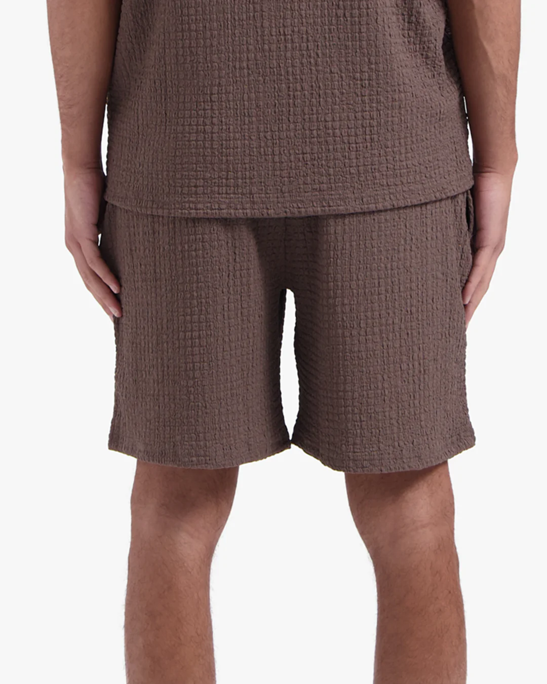 CROYEZ ZEPLIN SEERSUCKER SHORTS | BROWN - Image 4