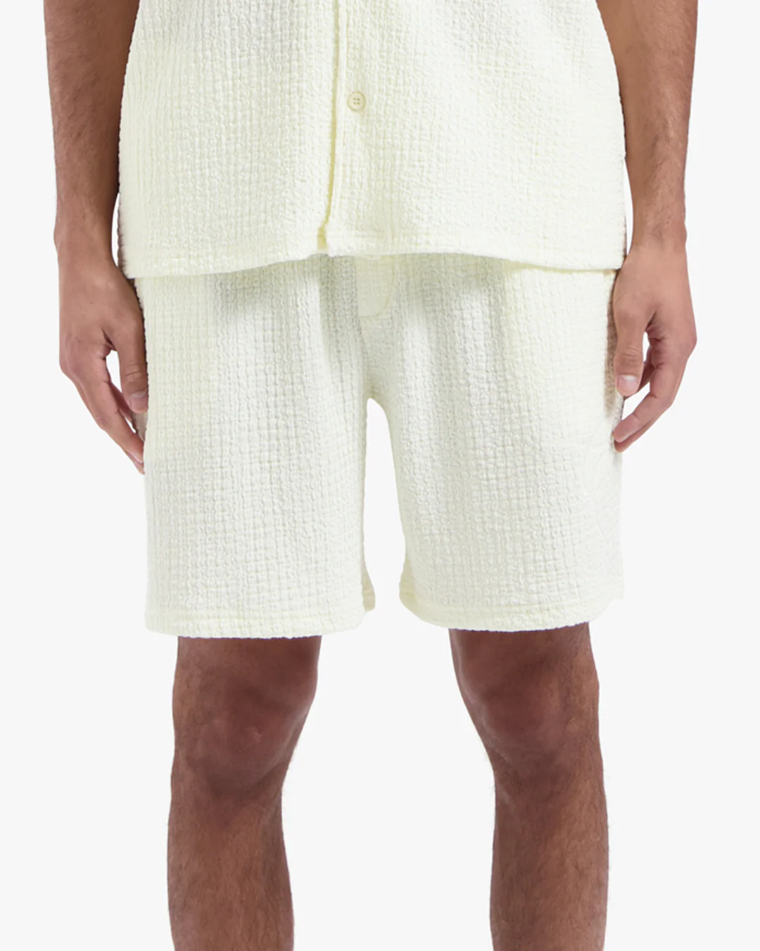 CROYEZ ZEPLIN SEERSUCKER SHORTS | OFF-WHITE - Image 3